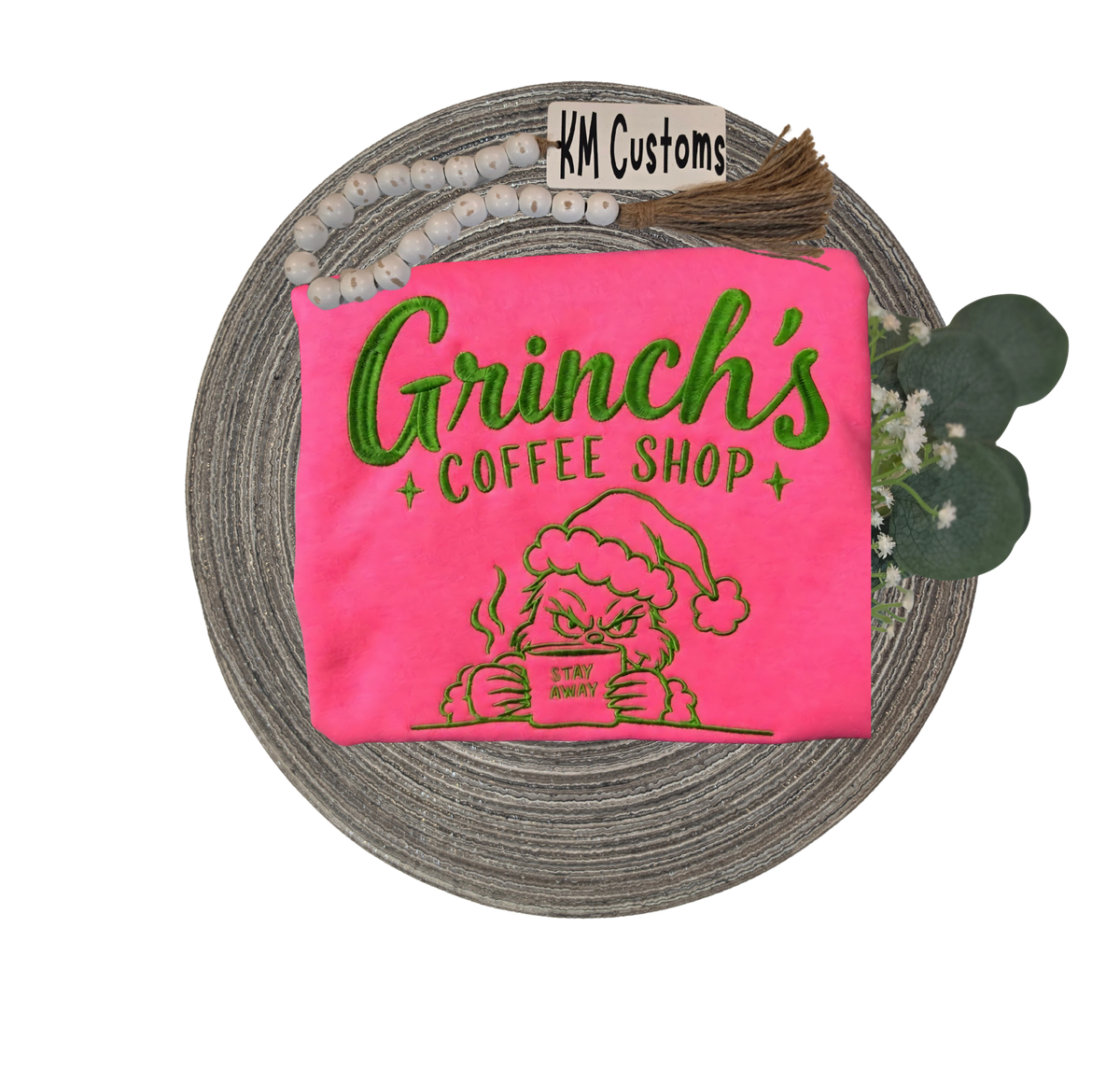 Grinch's Coffee Shop Embroidered Sweatshirt