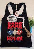 Bang Bang Mother Cluckers Chickens Racerback Tank