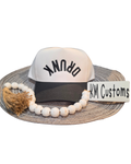 Upside Down "DRUNK" Trucker Hat – Black & White