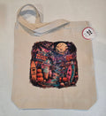 Summerween Beach Boardwalk Canvas Tote | Spooky Summer Bag