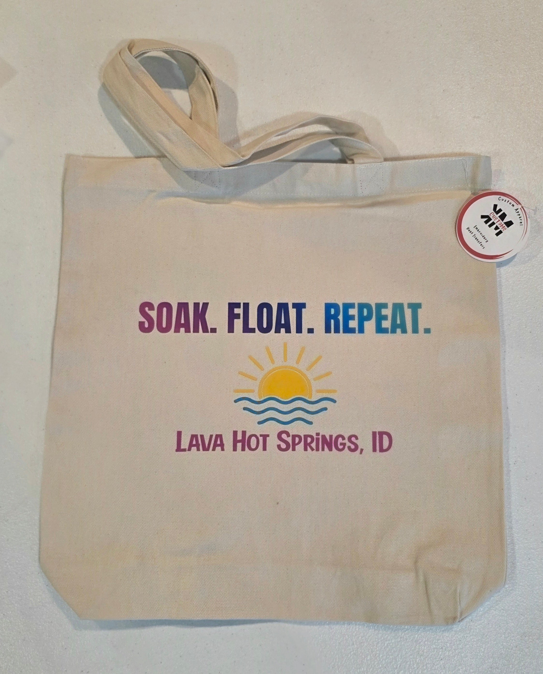 Lava Hot Springs Canvas Tote - Large