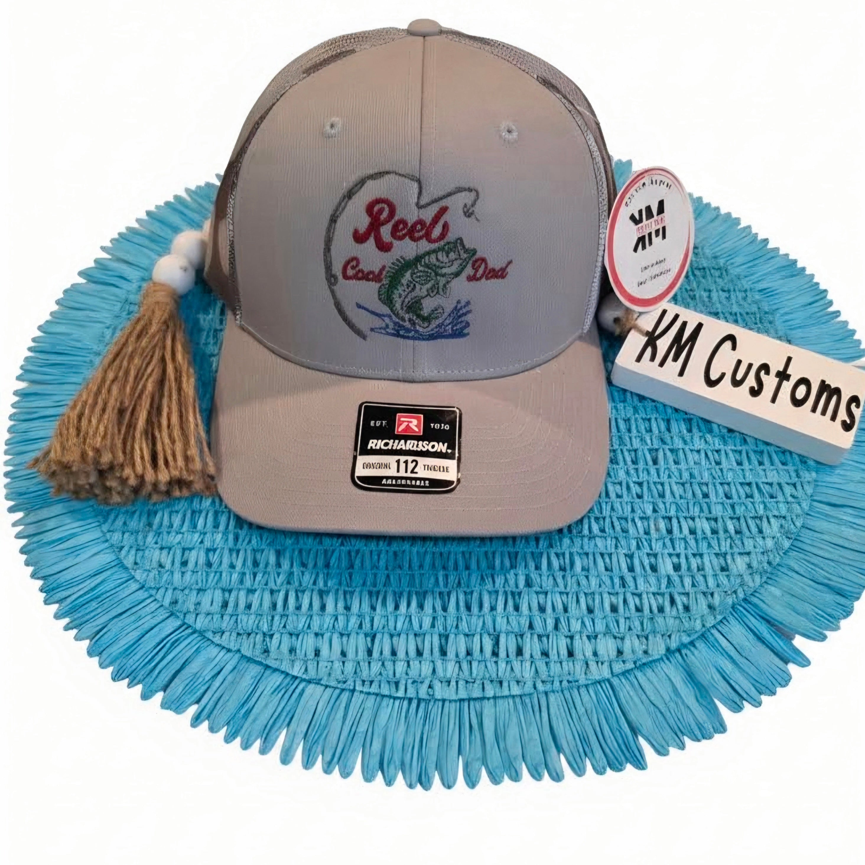 Reel Cool Dad Fishing Richardson 112 Mesh Back Trucker Hat
