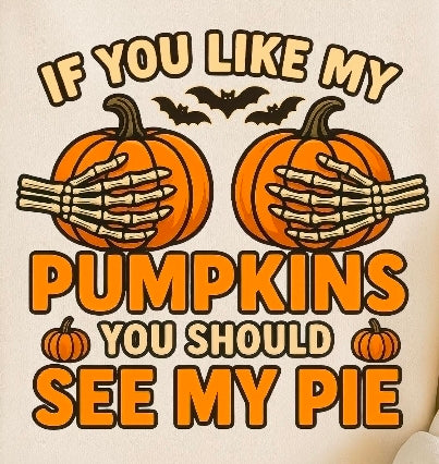 You Should See My Pie Cheeky Halloween Graphic Pullover