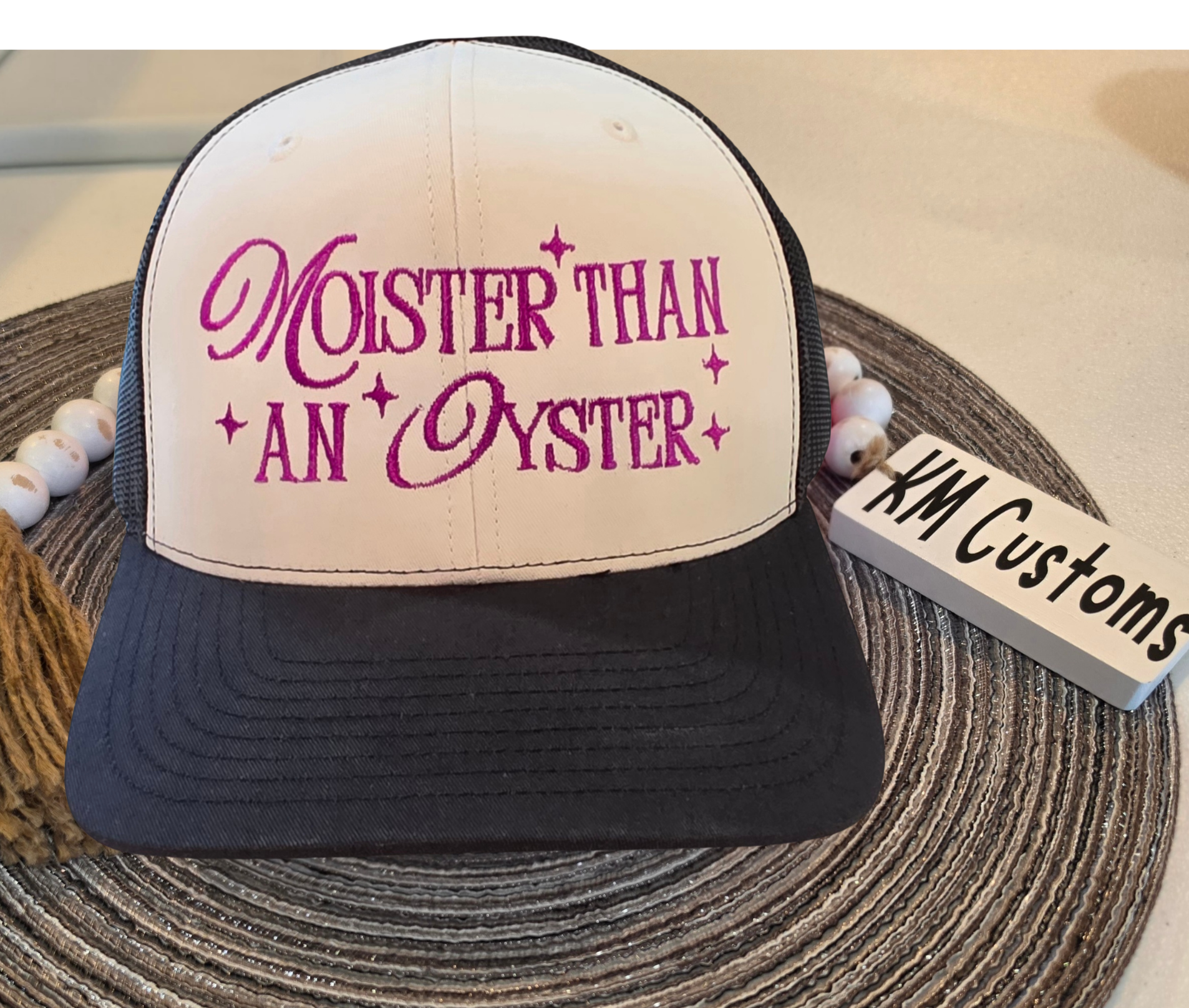 Moister Than An Oyster Snapback Hat | Cheeky Retro Trucker Cap