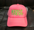 Neon Pink "MARGS." Foam Trucker Hat
