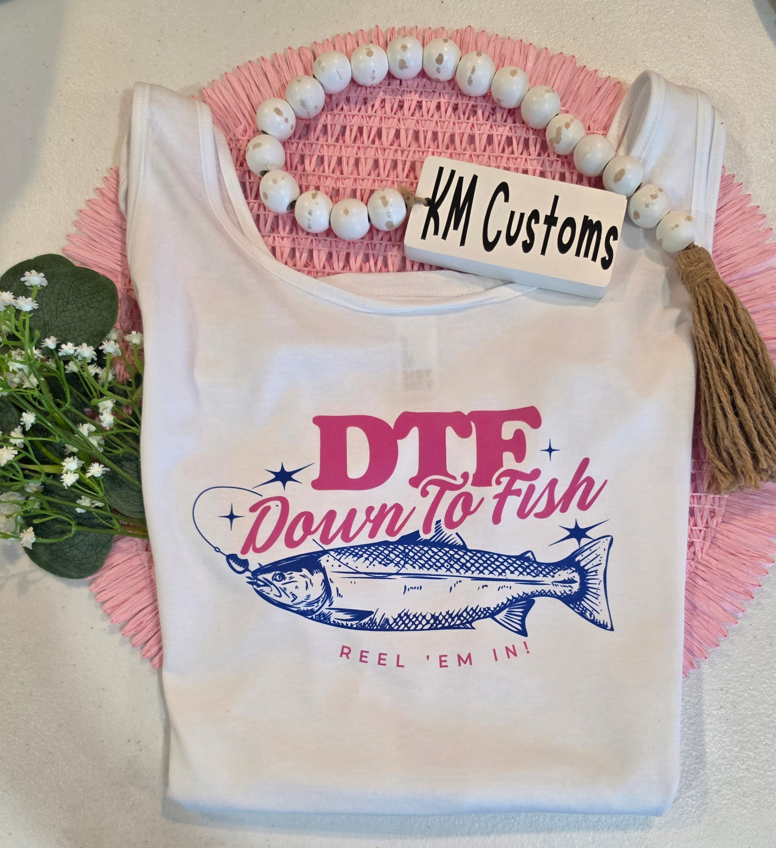 Down To Fish (DTF) Cheeky Graphic Tank Top