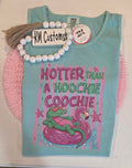 Hotter Than A Hoochie Coochie Retro Alligator Graphic Tank
