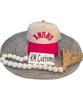 Upside Down "DRUNK" Trucker Hat – Red & Cream