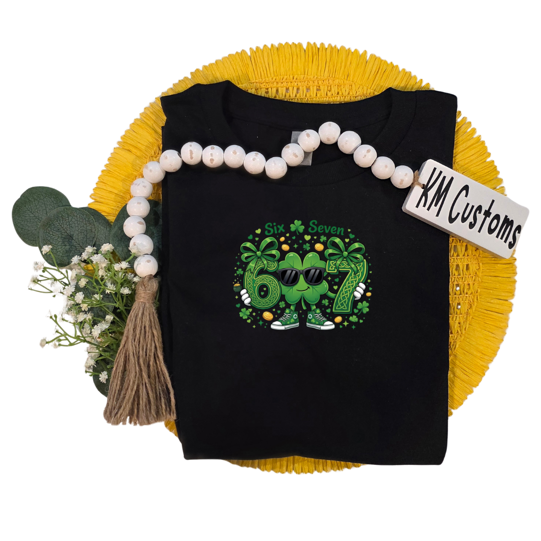 Youth "Lucky Six & Seven" Bow Tee