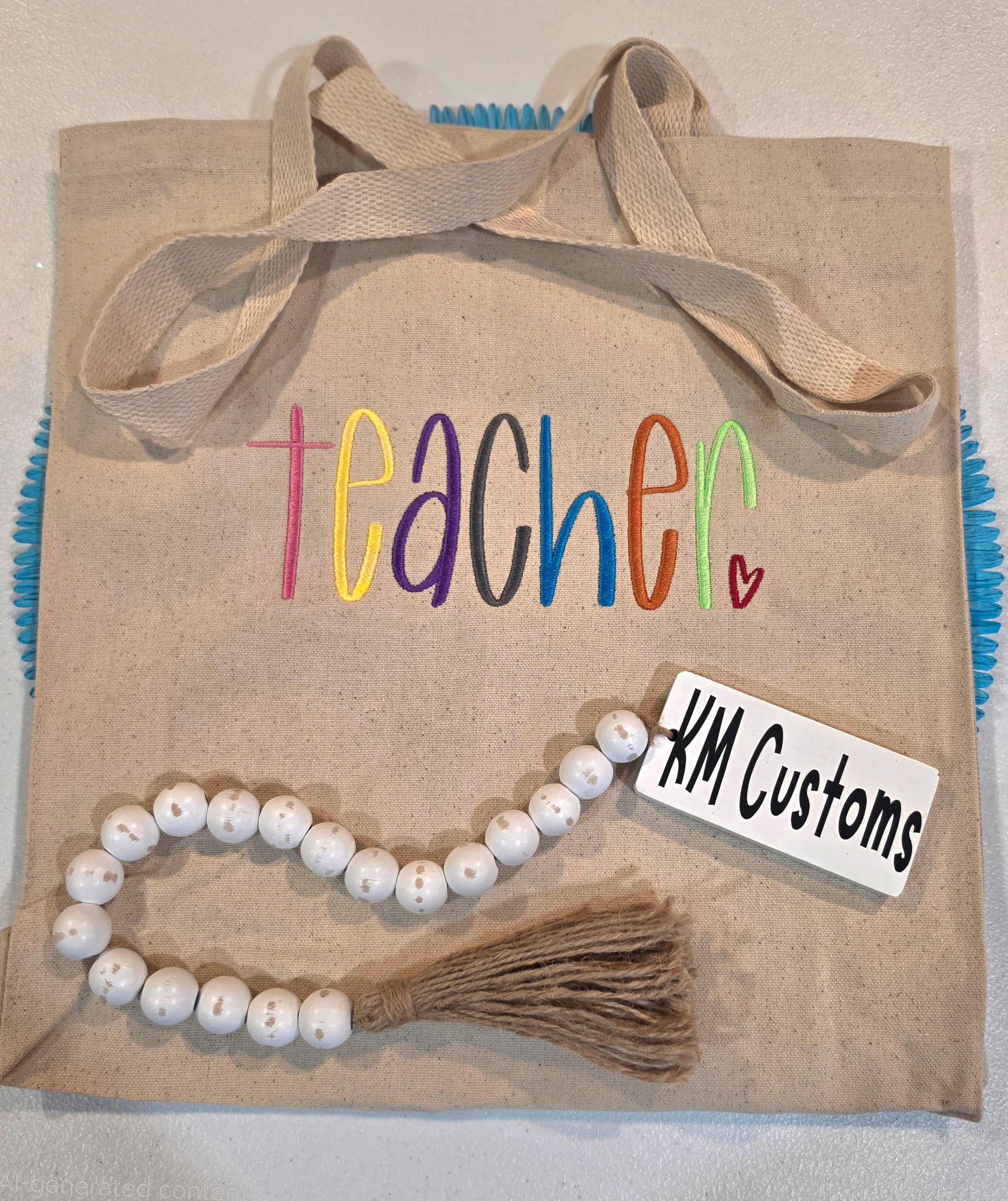 Teacher Canvas Tote