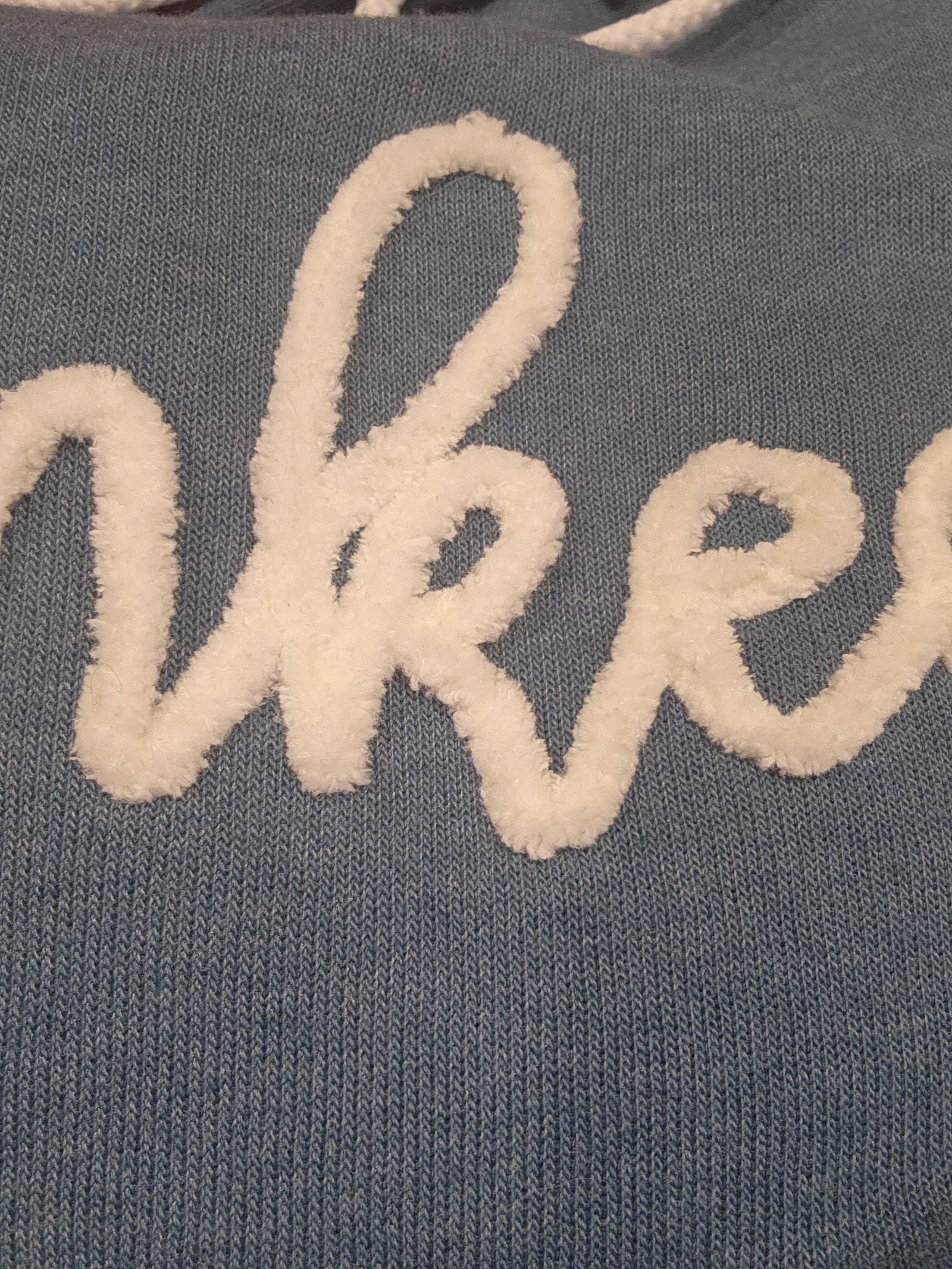 Vintage Script Chenille Embroidered Hoodie