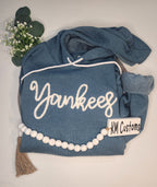 Vintage Script Chenille Embroidered Hoodie